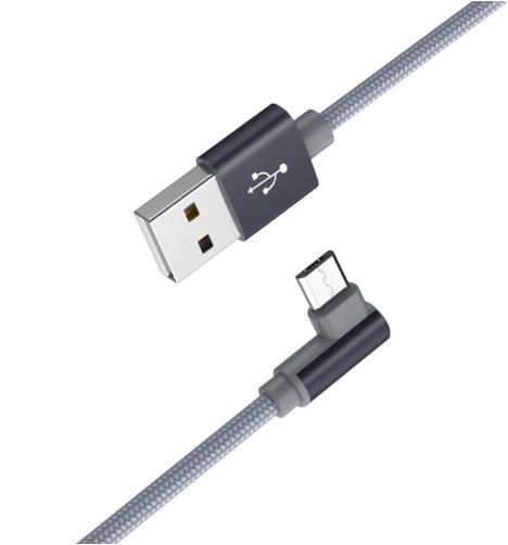 Кабель BOROFONE BX26  USB -microUSB 1,0м 2,4A нейлон угловой