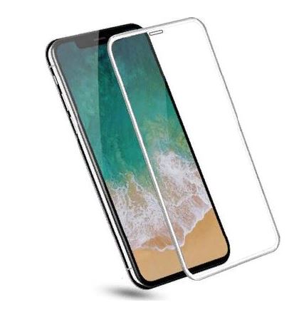 Защитное стекло для Iphone XS MAX/11 Pro Max  (6D) белый