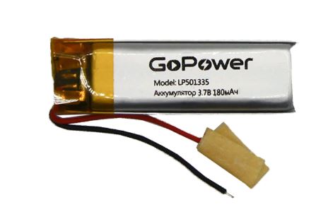 Аккумулятор Li-Pol GOPOWER LP501335  PK1 3.7V(180 mAh)