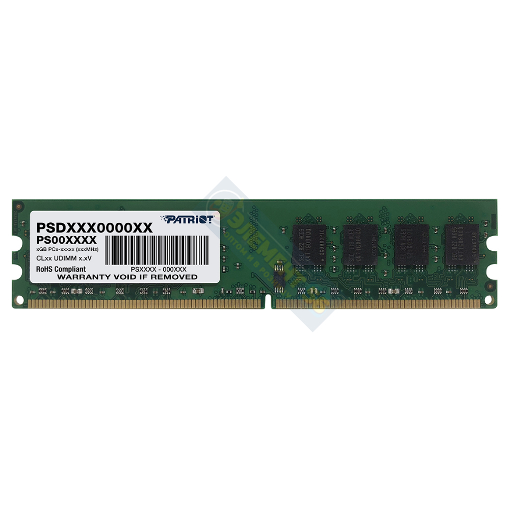 Модуль памяти PATRIOT DDR2 DIMM 2GB (PC6400) 800Mhz [PSD22G80026]