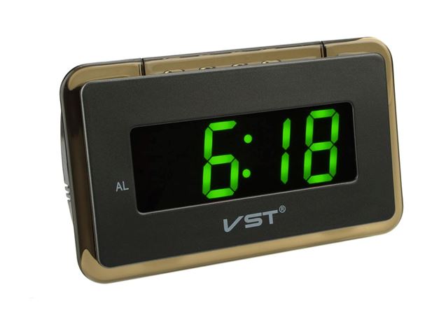 Часы настольные VST-728/4 (ярко-зеленый)