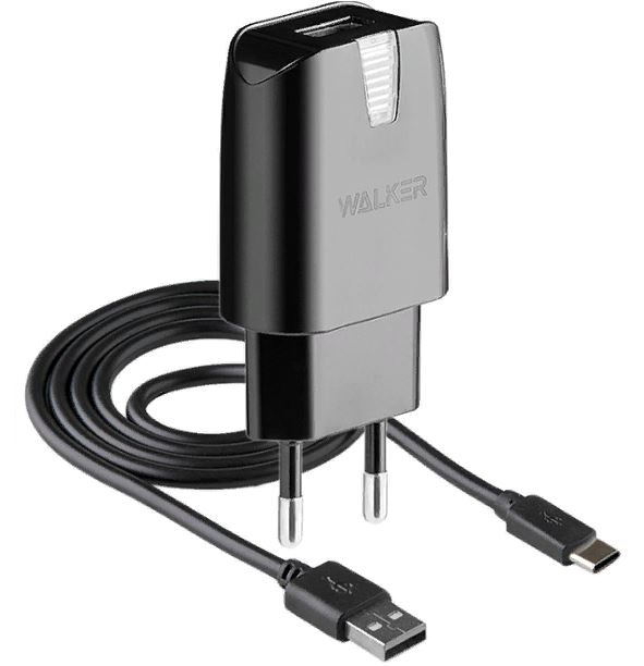 СЗУ WALKER WH-11 1 USB 1A  Lighting черный