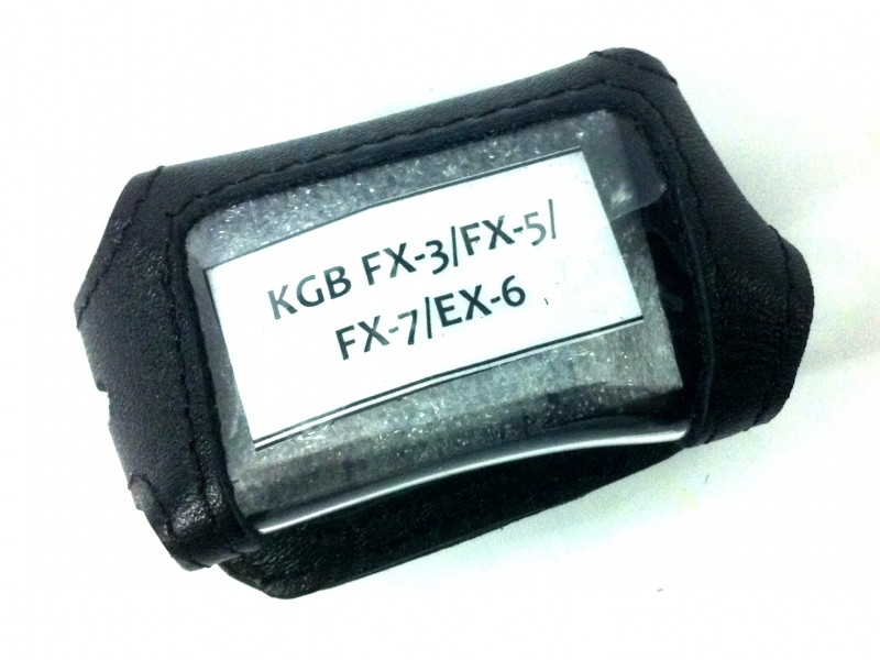 Чехол на сигнализацию KGB FX-9 кобура на подложке,кожа чер