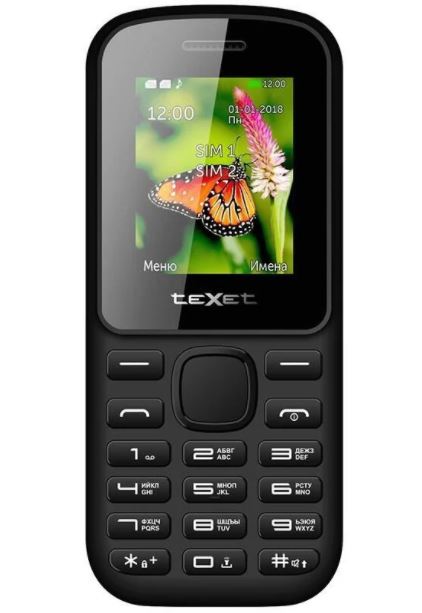 Телефон TeXet TM-130 черный