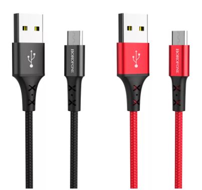 Кабель BOROFONE BX20  USB TYPE-C 1,0м 2.4 A красный