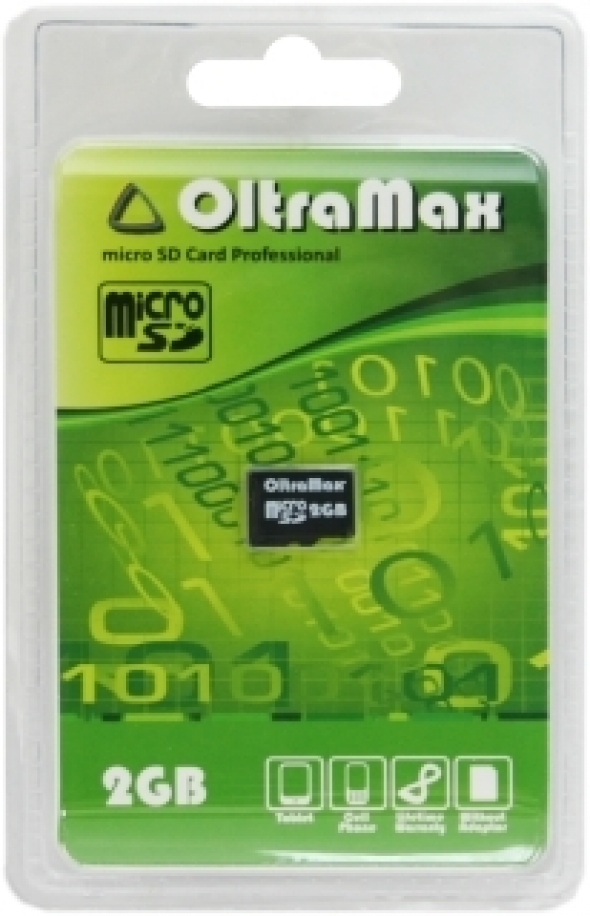 Карта памяти OLTRAMAX  2GB MICRO SD no adapter QM002GCSD W/A Adaptor