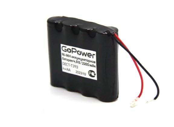 АКБ GoPower для радиотелефонов T393 PC1 NI-MH 1500mAh 4AA